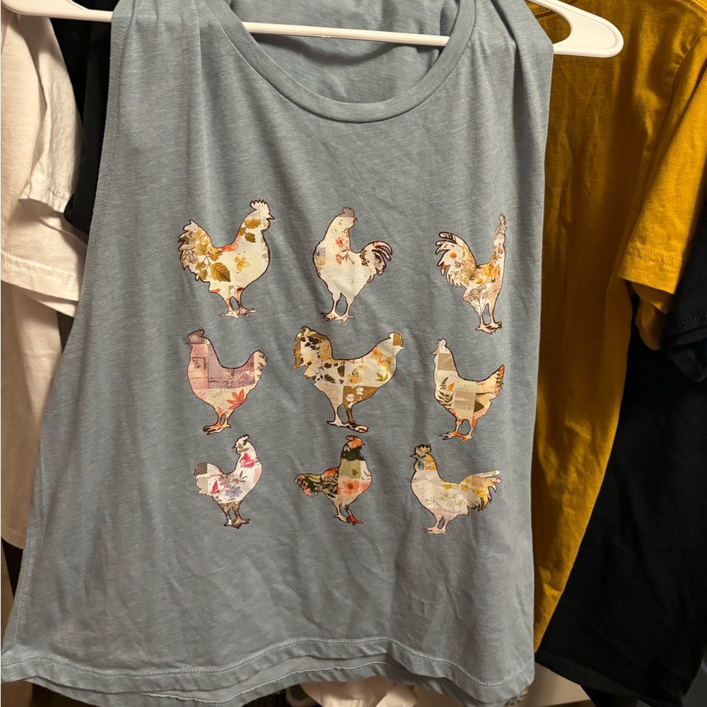 Next Level Stonewash Denim XL Chicken Muscle Tank